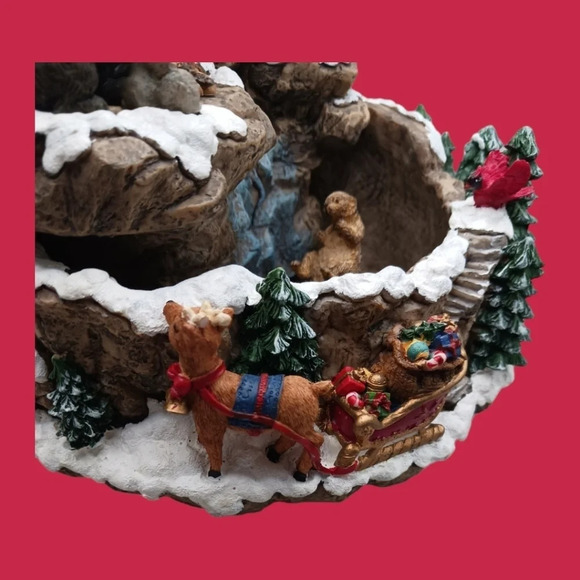 Traditions vtg christmas decorative table top fountain - Picture 4 of 13